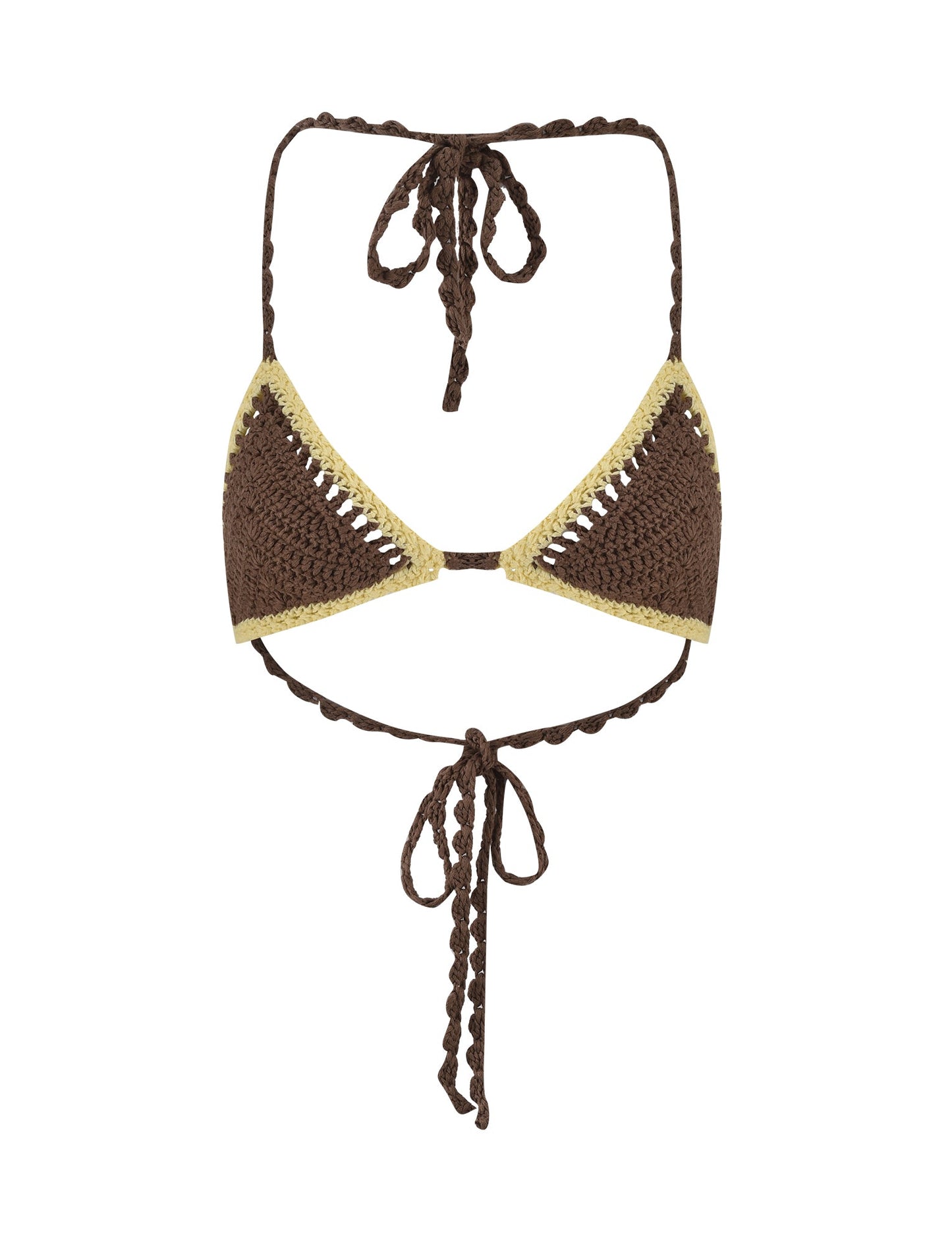 CORA BIKINI TOP - BROWN : EARTHY