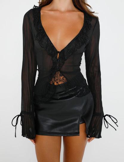 ZELDA TOP - BLACK