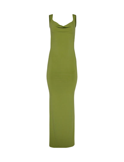 MORANA DRESS - GREEN : PASTEL GREEN