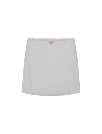 MILANA SWIM SKIRT - WHITE