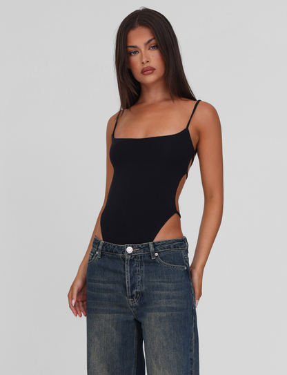 MINERVA BODYSUIT - BLACK