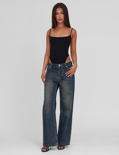MINERVA BODYSUIT - BLACK