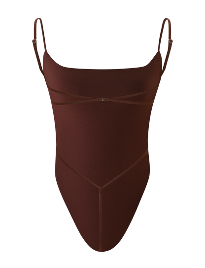 MINERVA BODYSUIT - CHOCOLATE