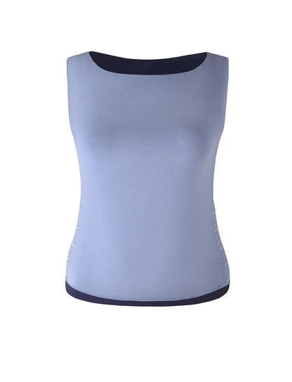 ATHERTON TOP - BLUE REVERSIBLE