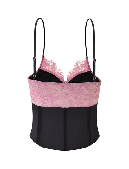 MORENA TOP - BLACK/PINK