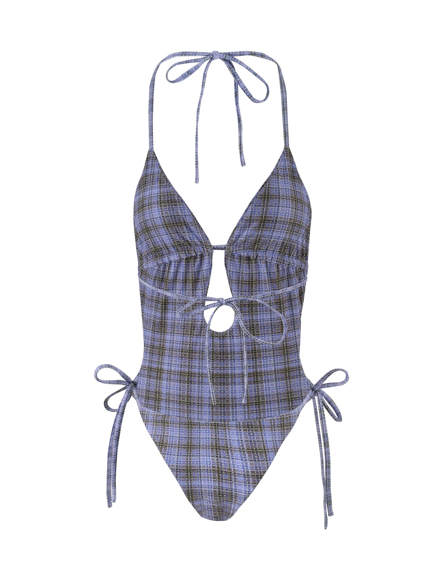 PALOMA ONE PIECE - BLUE: MICRO CHECK