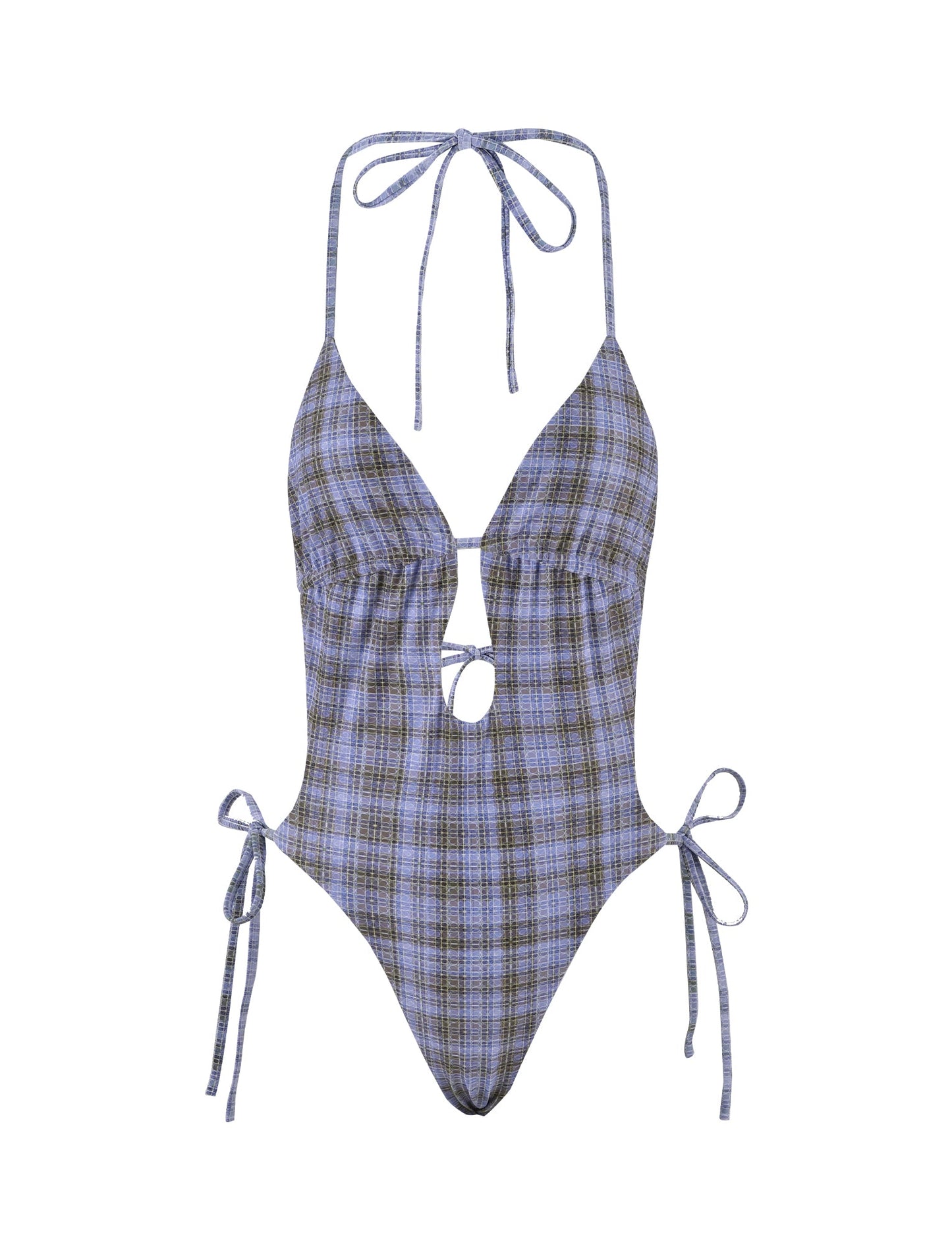 PALOMA ONE PIECE - BLUE: MICRO CHECK