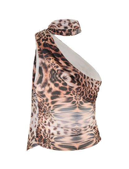 ALLIRA TOP - NEUTRAL : LEOPARD HAZE