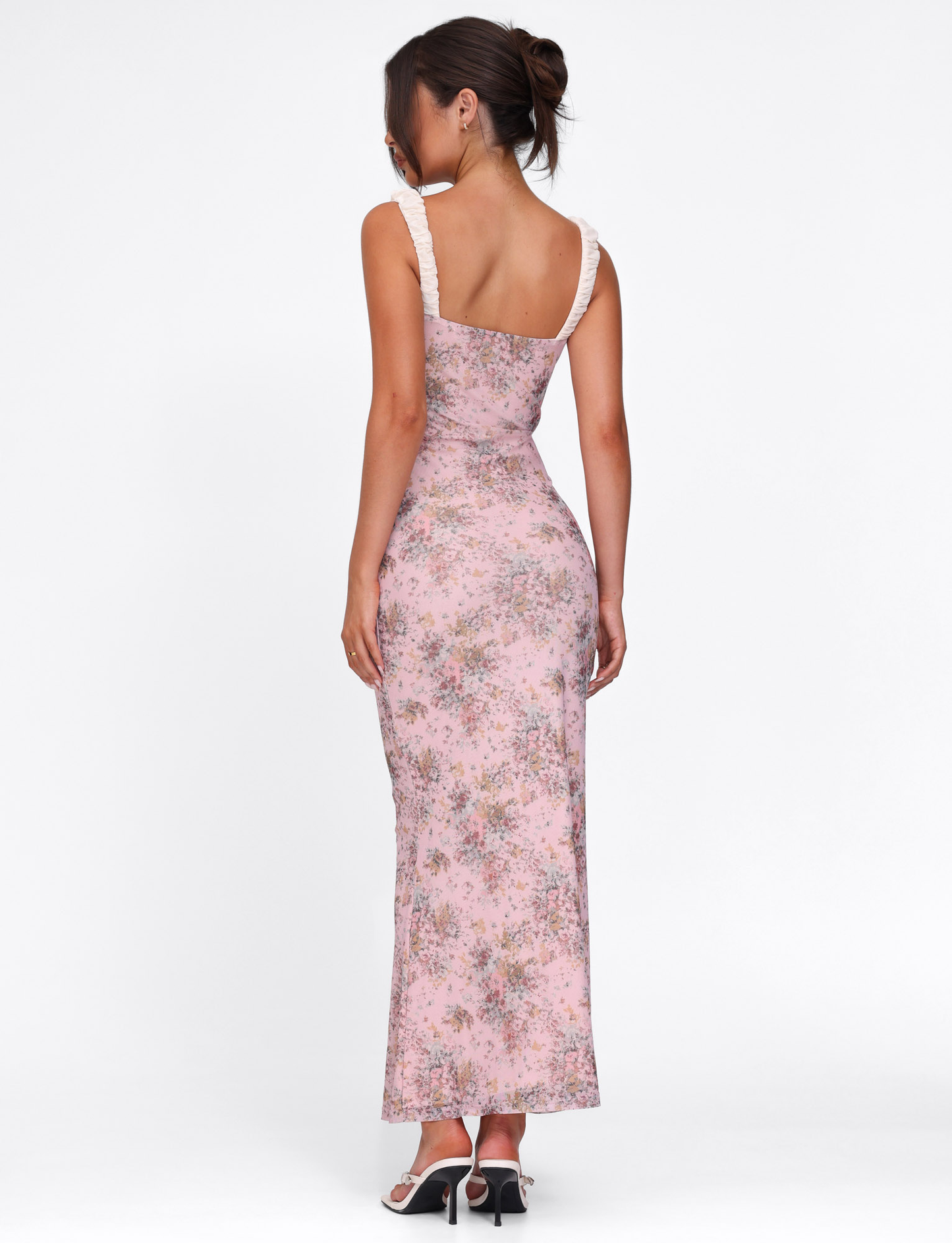 AMARAN DRESS - PINK : CAMO FLORAL