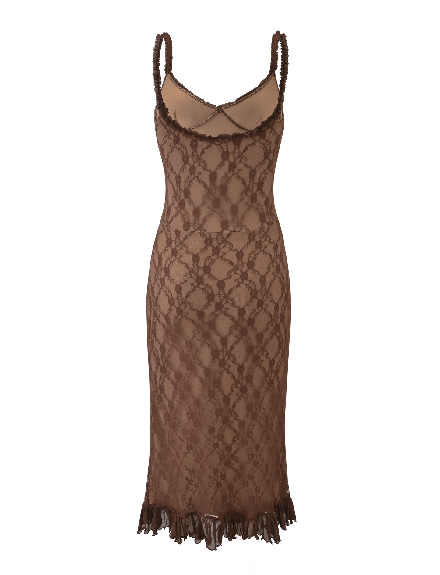 DEJA DRESS - BROWN LACE
