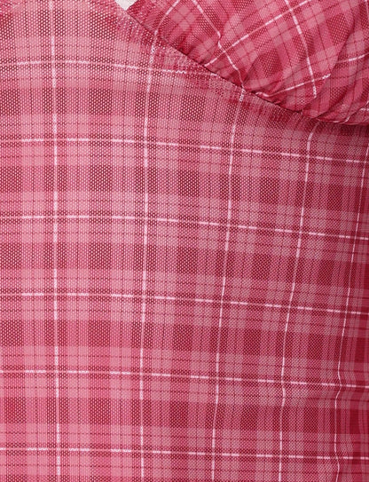 AMARAN TOP - RED : RED CHECK