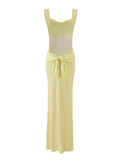 ZITA MAXI DRESS - LEMON