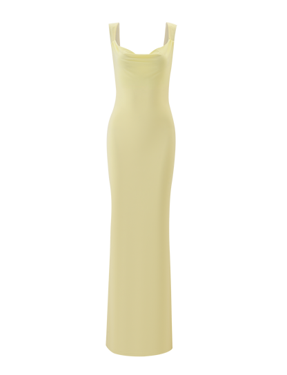 ZITA MAXI DRESS - LEMON