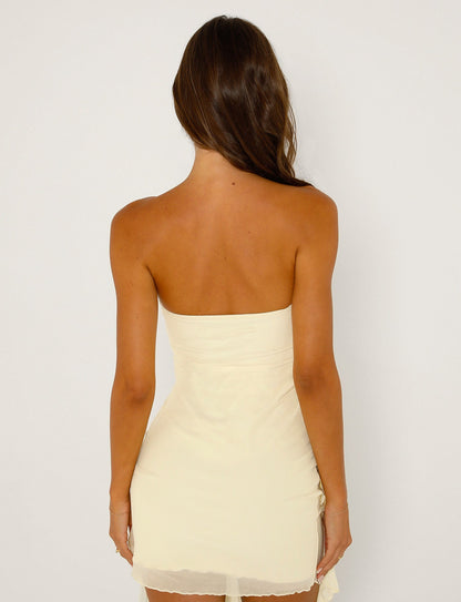SADIA DRESS - YELLOW : BUTTER