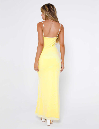 MIARA DRESS - YELLOW : PALE YELLOW : CITRUS