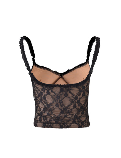 DEJA TOP - BLACK : LACE