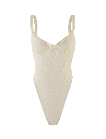 DEJA BODYSUIT - BEIGE : CHAMPAGNE : CHAMPAGNE LACE