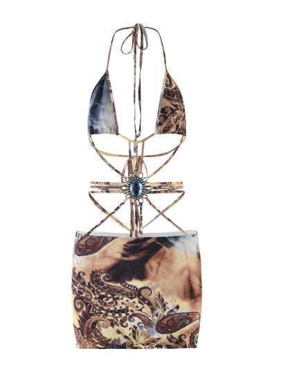 MARCEL DRESS - MULTI : TIE DYE : PAISLEY TIE DYE