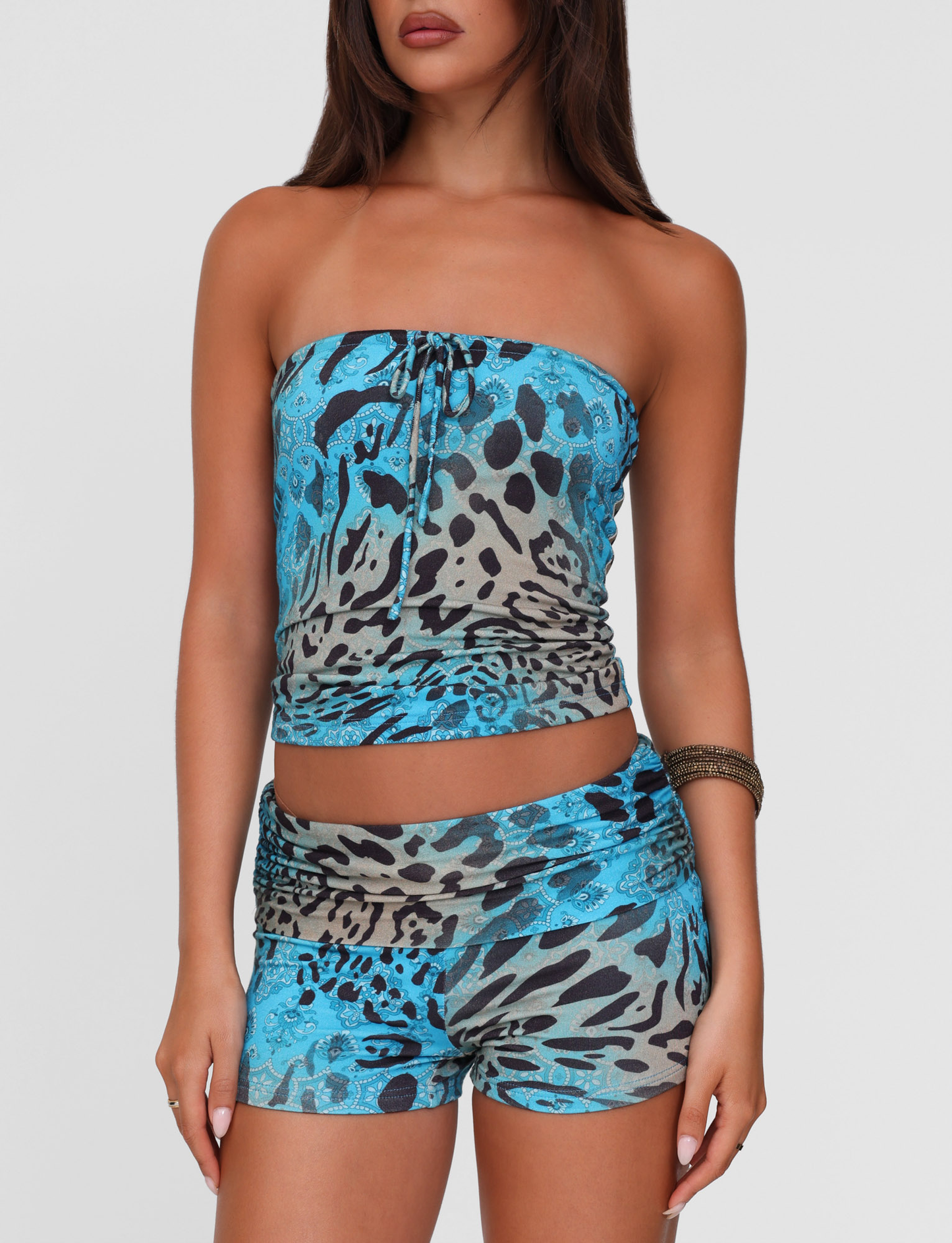 KARINA SHORT - MULTI : LEOPARD : LEOPARD SWIRL