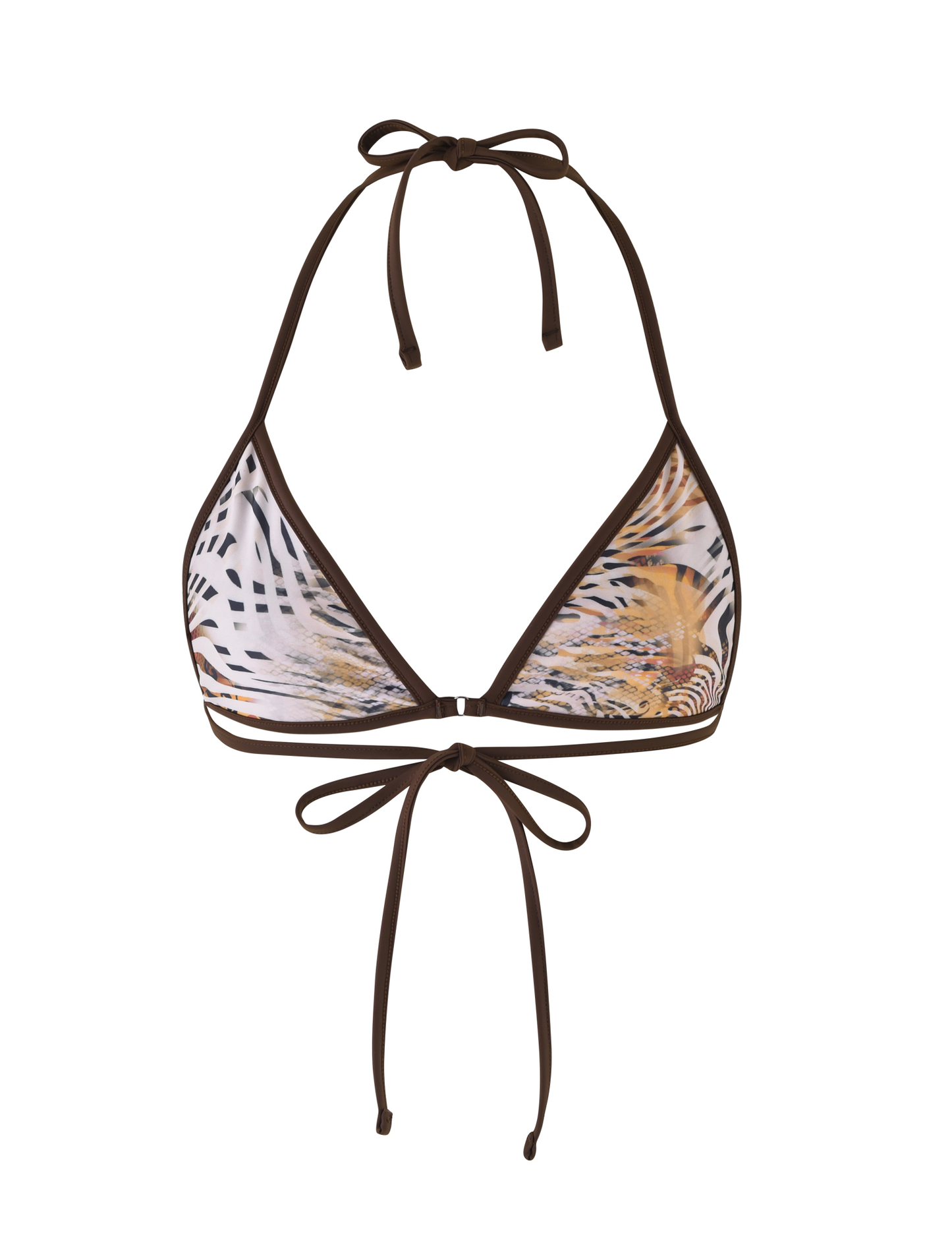 DIANA BIKINI TOP - NEUTRAL : ANIMAL : ANIMAL MARBLE