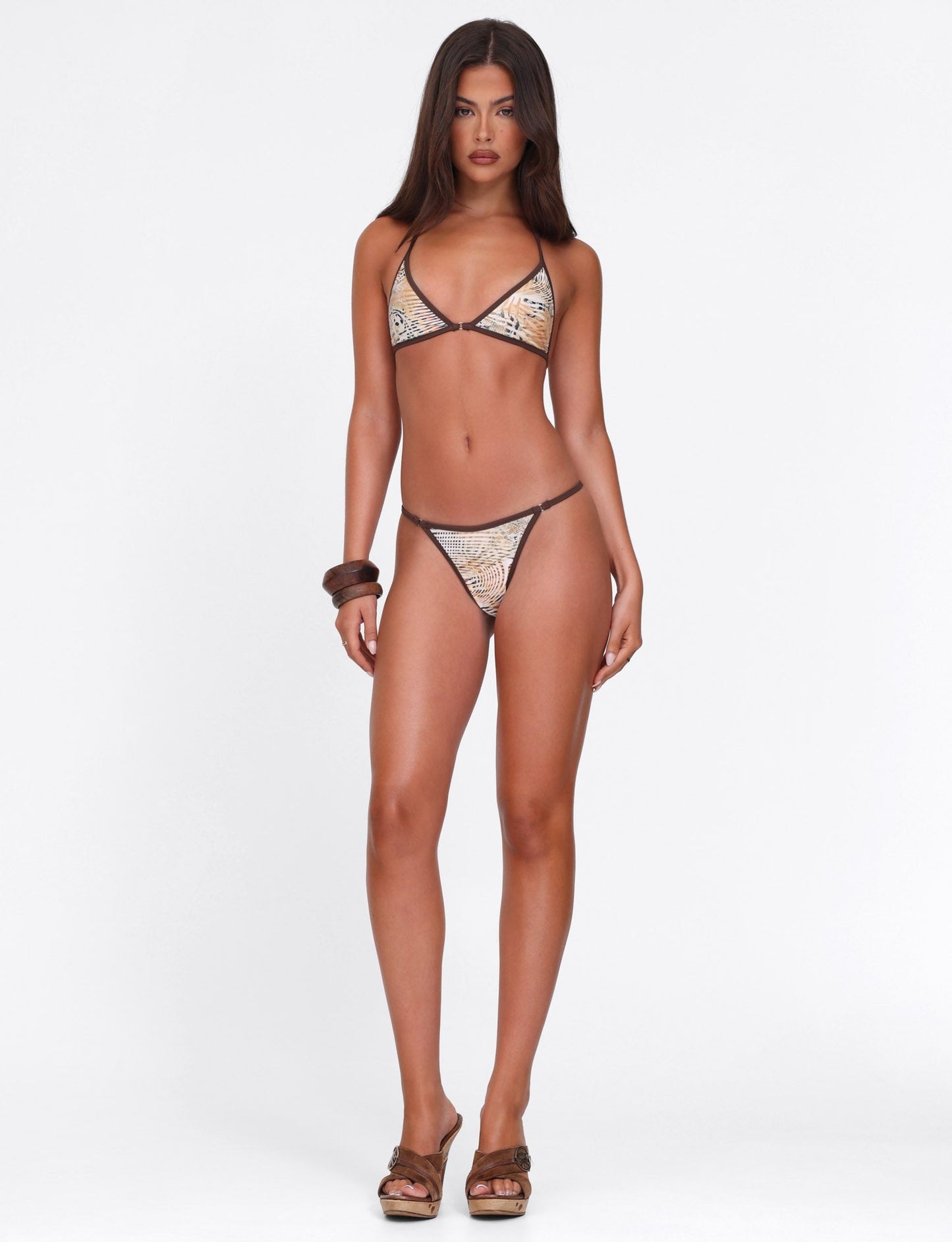 DIANA BIKINI TOP - NEUTRAL : ANIMAL : ANIMAL MARBLE