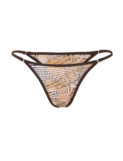 DIANA BIKINI BOTTOM - NEUTRAL : ANIMAL : ANIMAL MARBLE