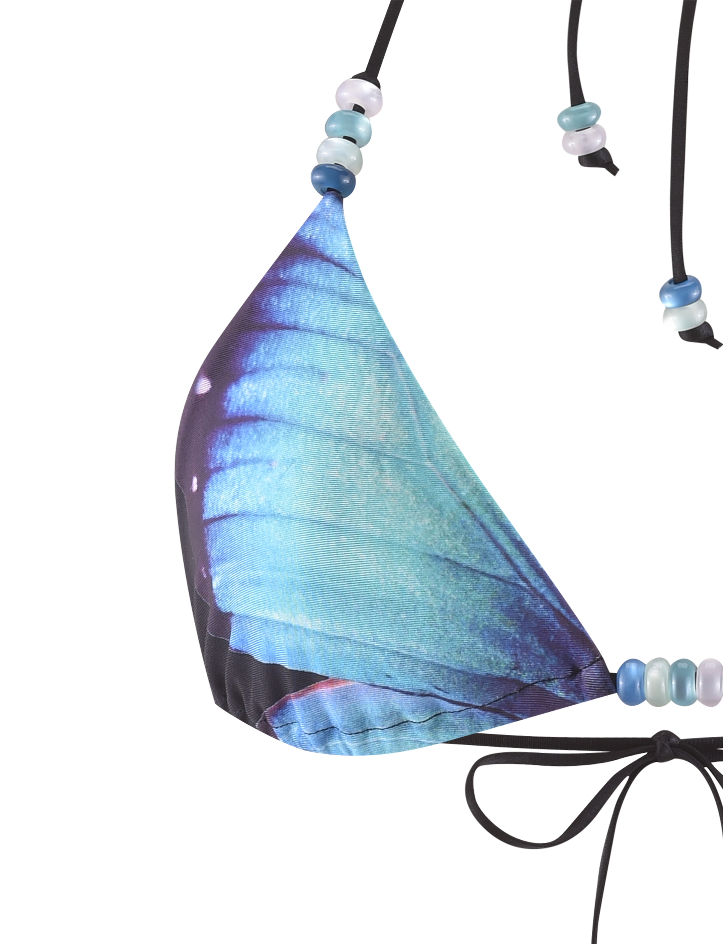 FINLEA BIKINI TOP - BLACK : BUTTERFLY