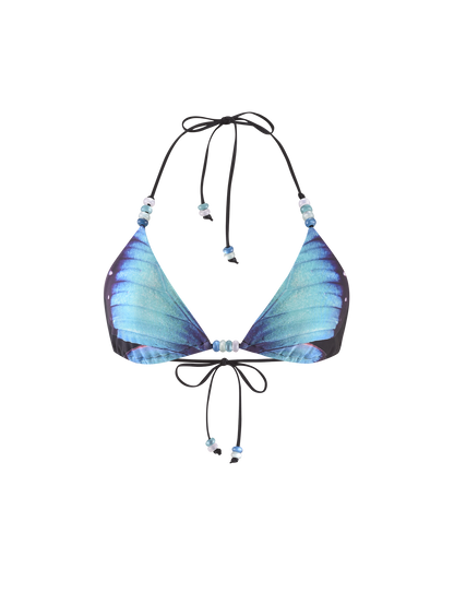 FINLEA BIKINI TOP - BLACK : BUTTERFLY