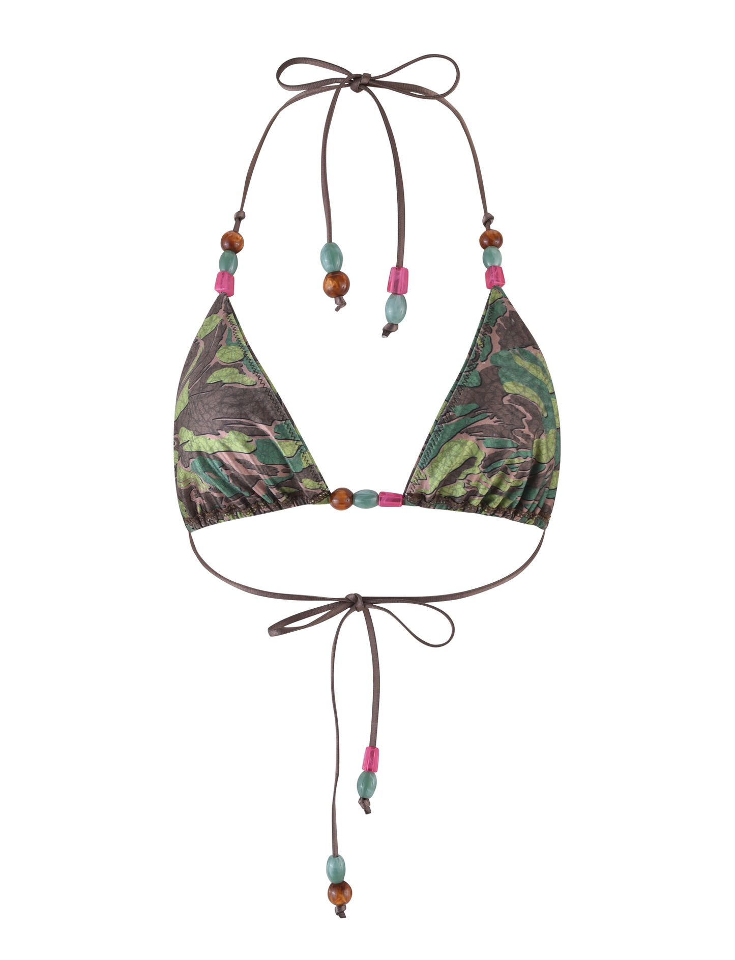 FINLEA BIKINI TOP - GREEN : CAMO