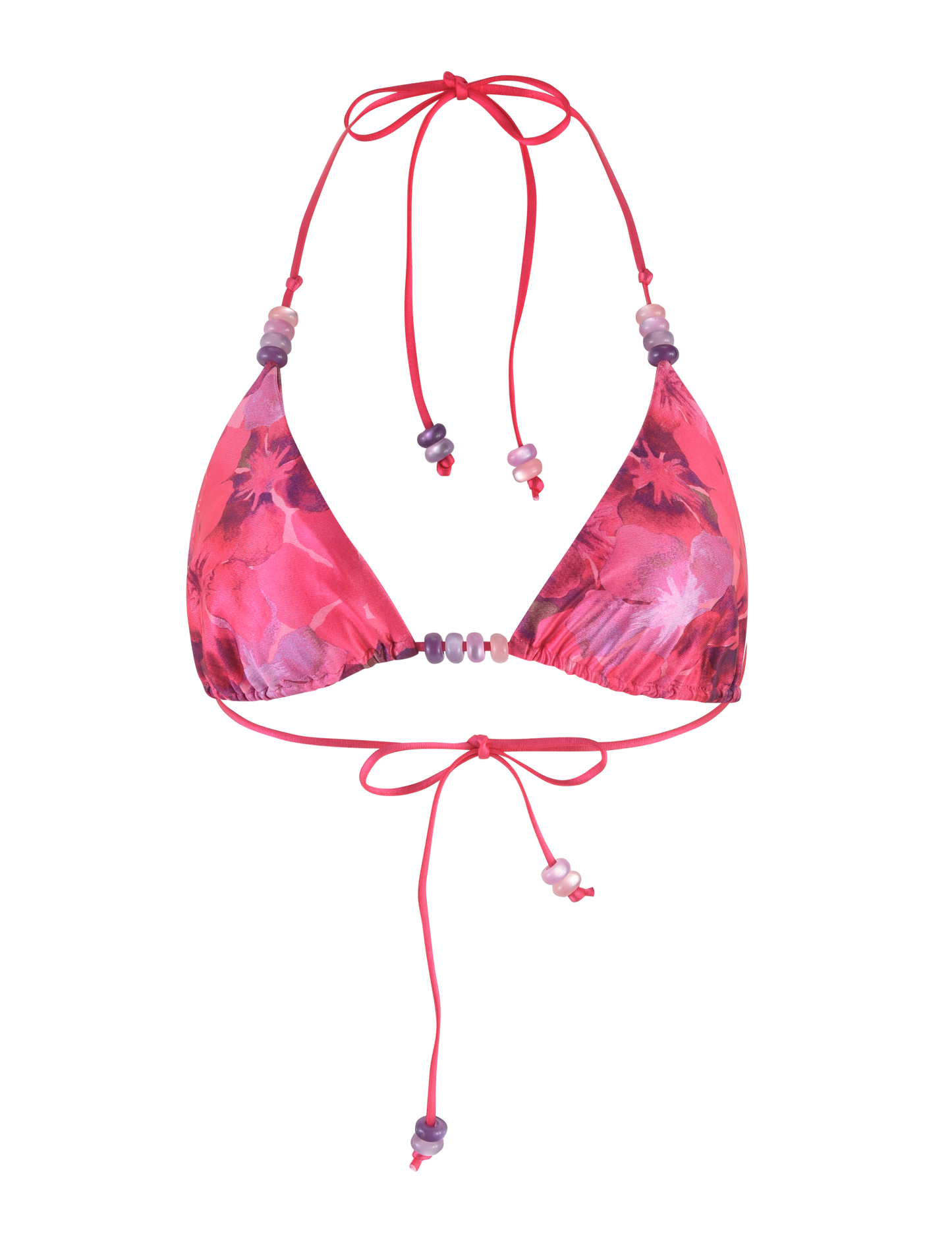 FINLEA BIKINI TOP - PINK : HIBISCUS