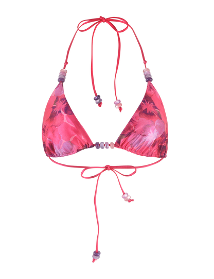 FINLEA BIKINI TOP - PINK : HIBISCUS