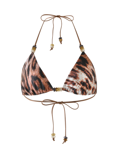 FINLEA BIKINI TOP - NEUTRAL : LEOPARD : LEOPARD HAZE