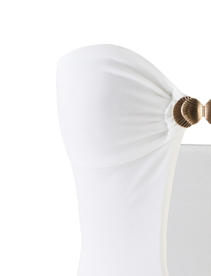 CECILY MINI DRESS - WHITE