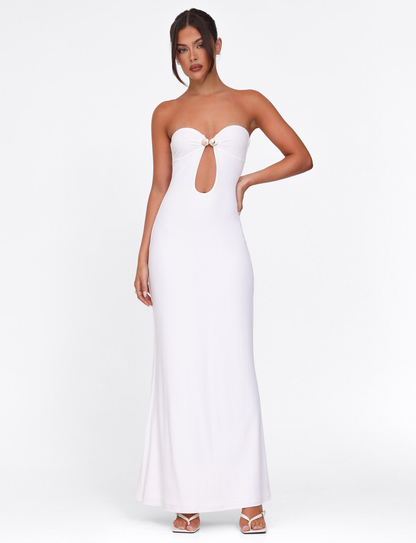 CECILY MAXI DRESS - WHITE
