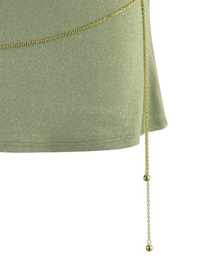 OPELI DRESS - GREEN : GREEN SPARKLE
