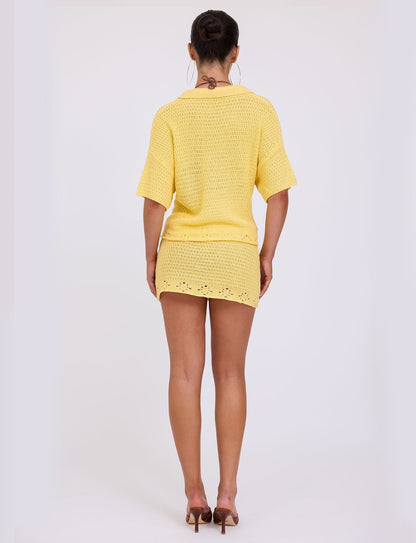 JANAI SKIRT - YELLOW : LEMON