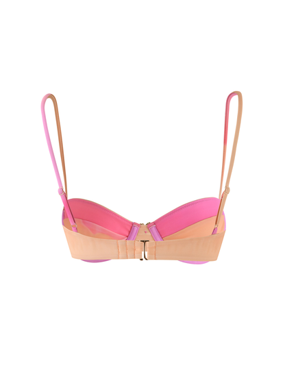 KHESSA BIKINI TOP - PINK HIBISCUS