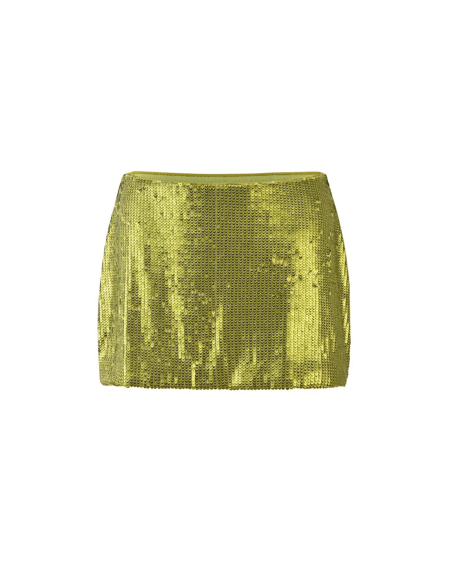 KAYE SKIRT - GREEN : GREEN SEQUIN