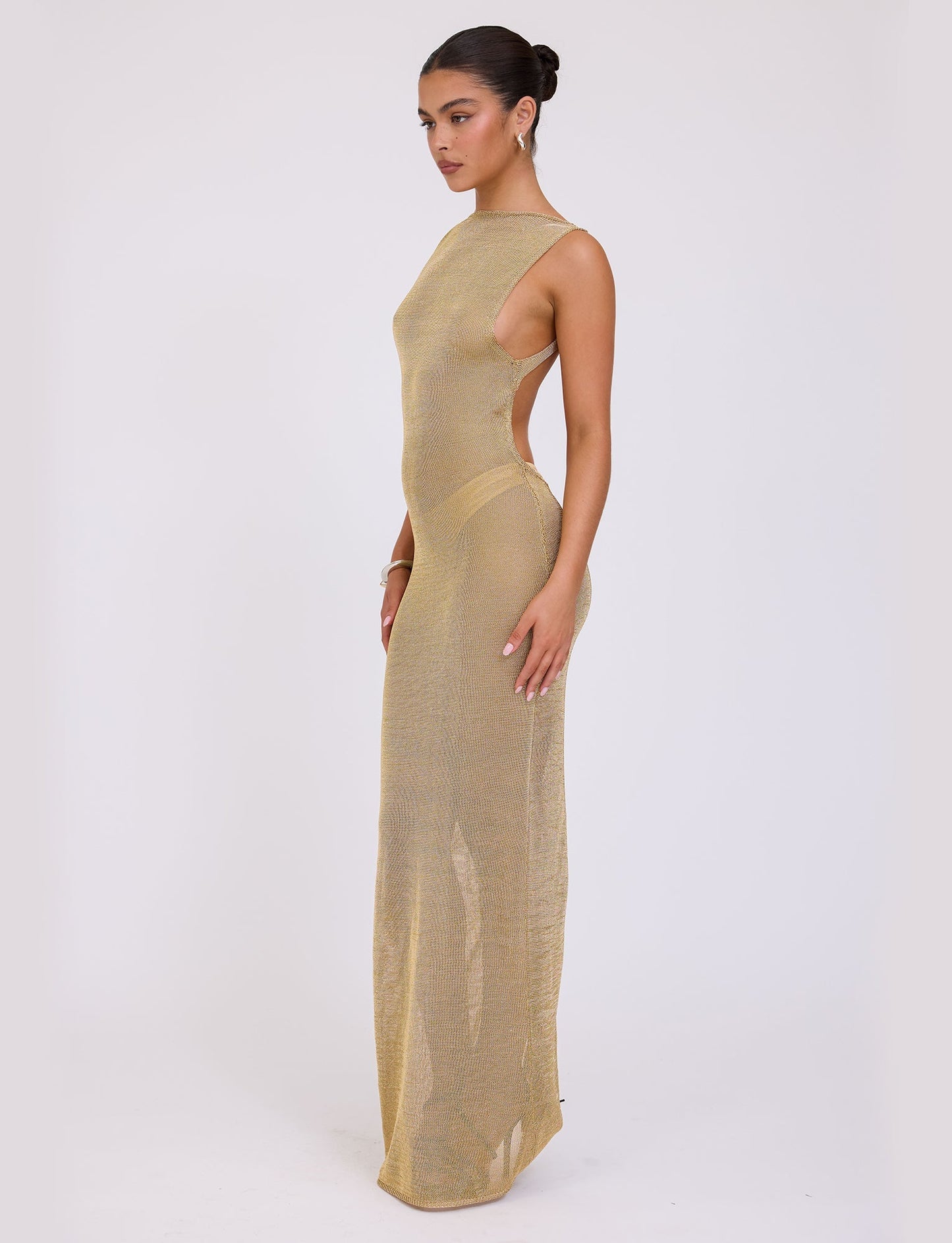 ZAELA DRESS - GOLD