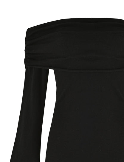 DIEDRE JUMPER DRESS - BLACK