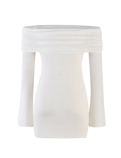 DIEDRE JUMPER DRESS - WHITE : CREAM