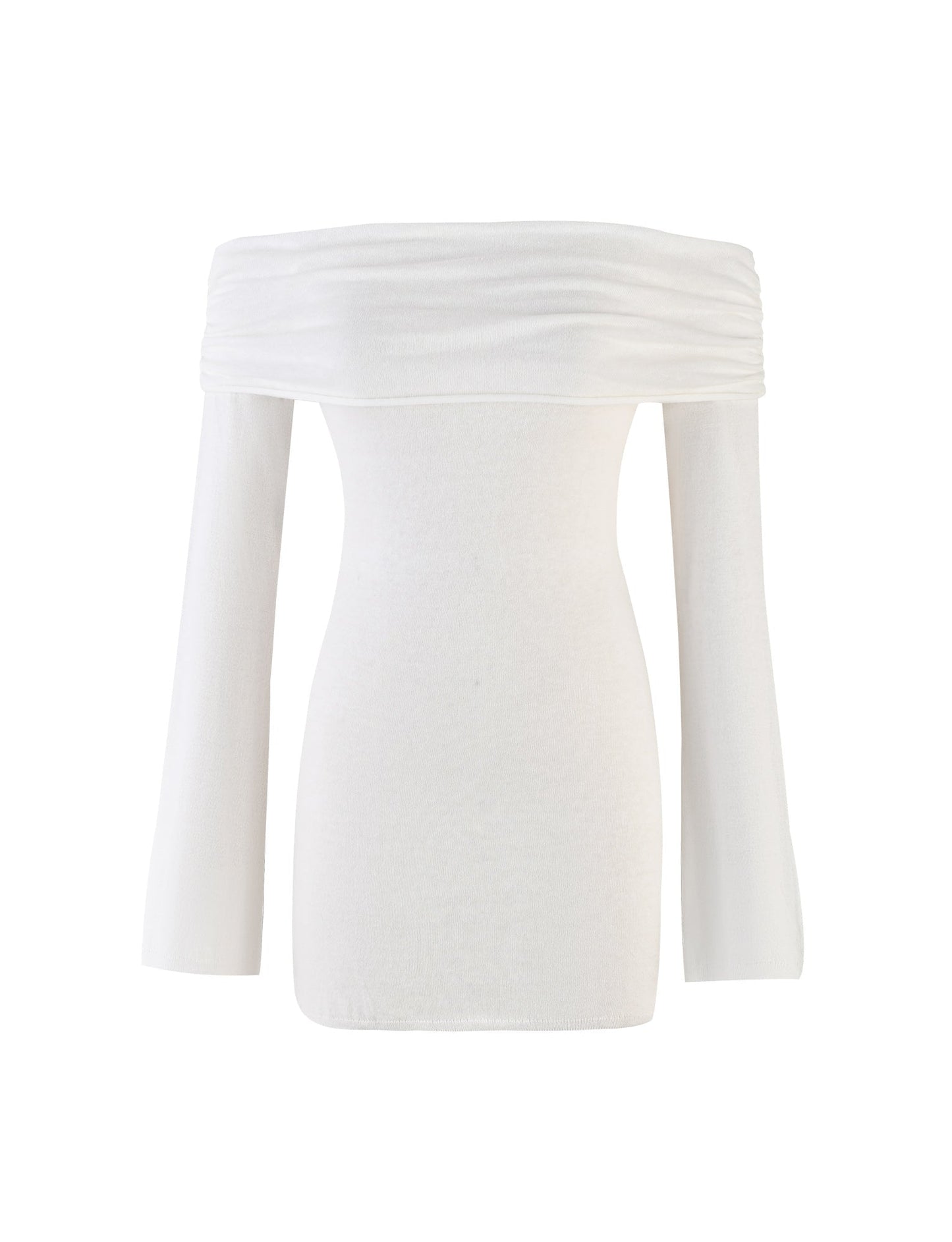 DIEDRE JUMPER DRESS - WHITE : CREAM