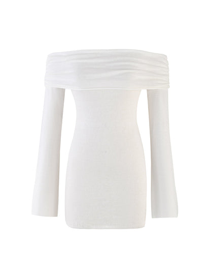 DIEDRE JUMPER DRESS - WHITE : CREAM