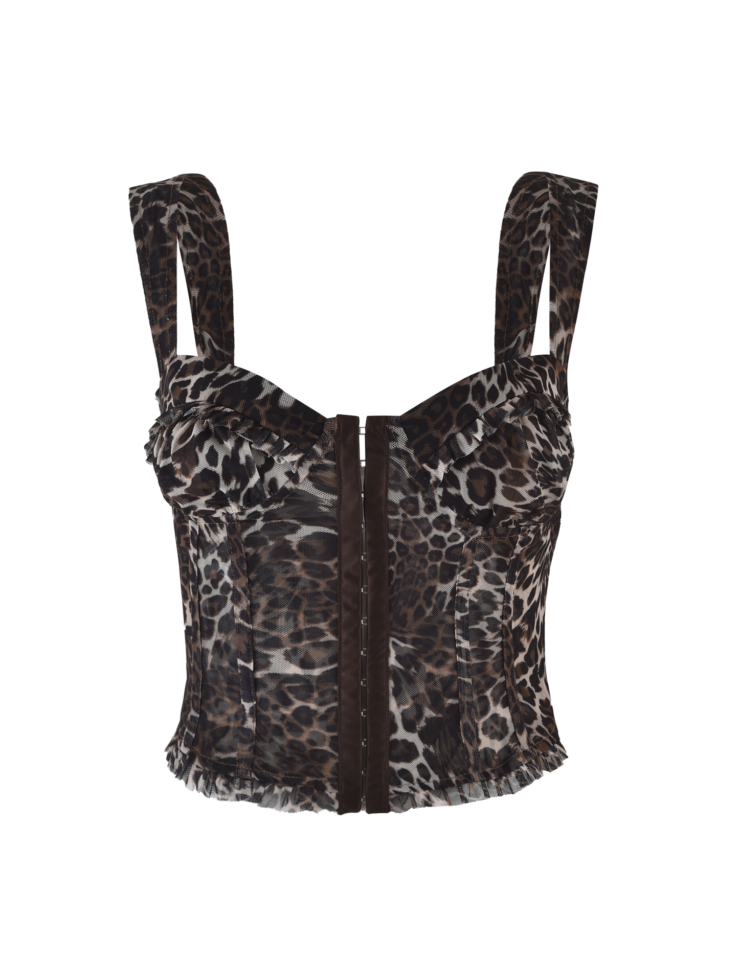 GINNY TOP - NEUTRAL : LEOPARD