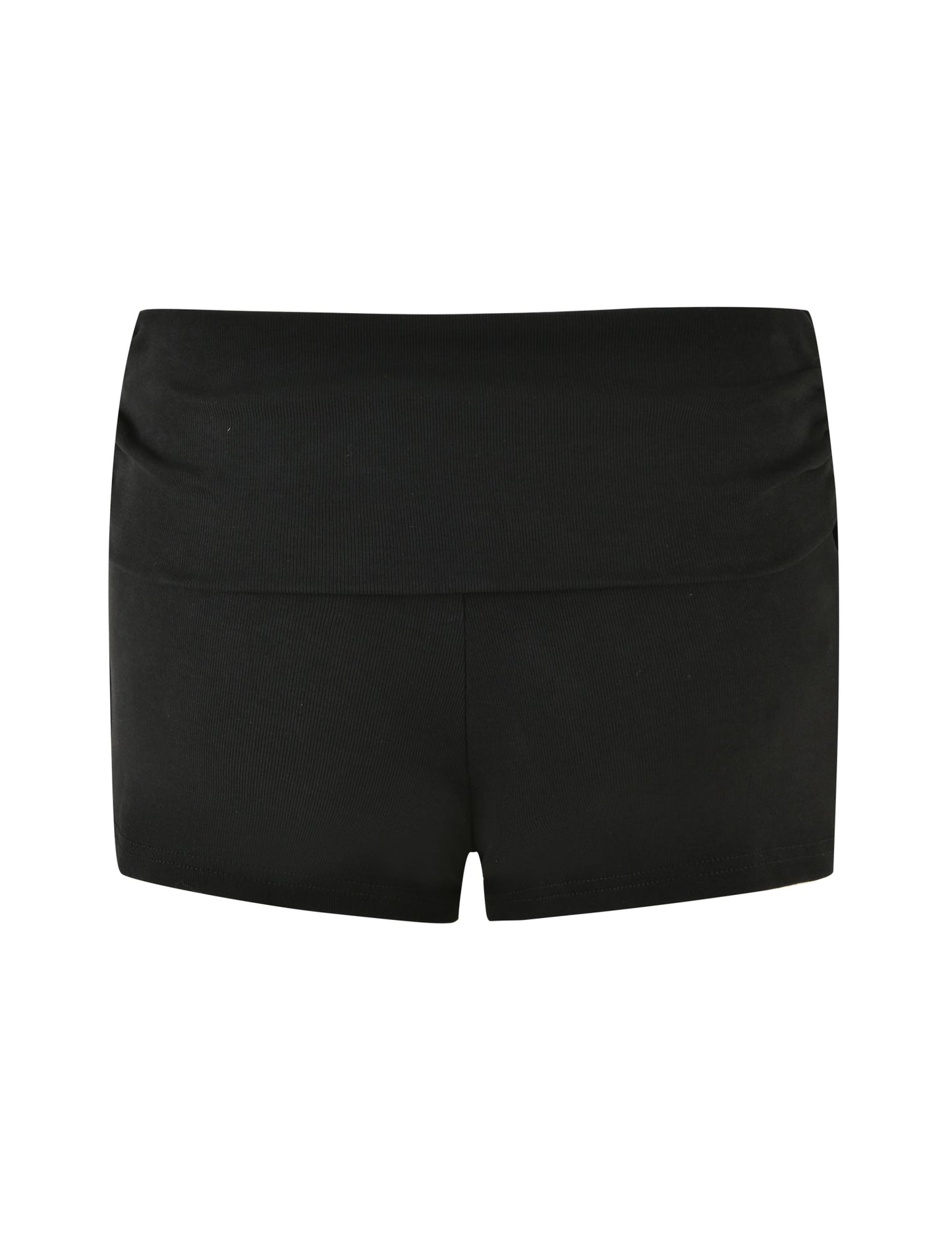 KARINA RIB SHORT - BLACK