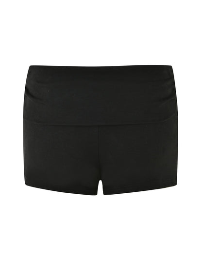 KARINA RIB SHORT - BLACK