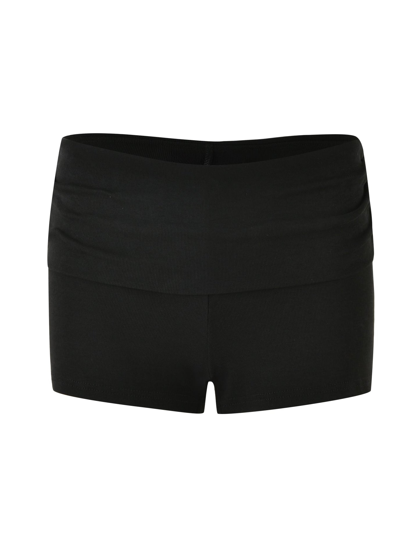 KARINA RIB SHORT - BLACK