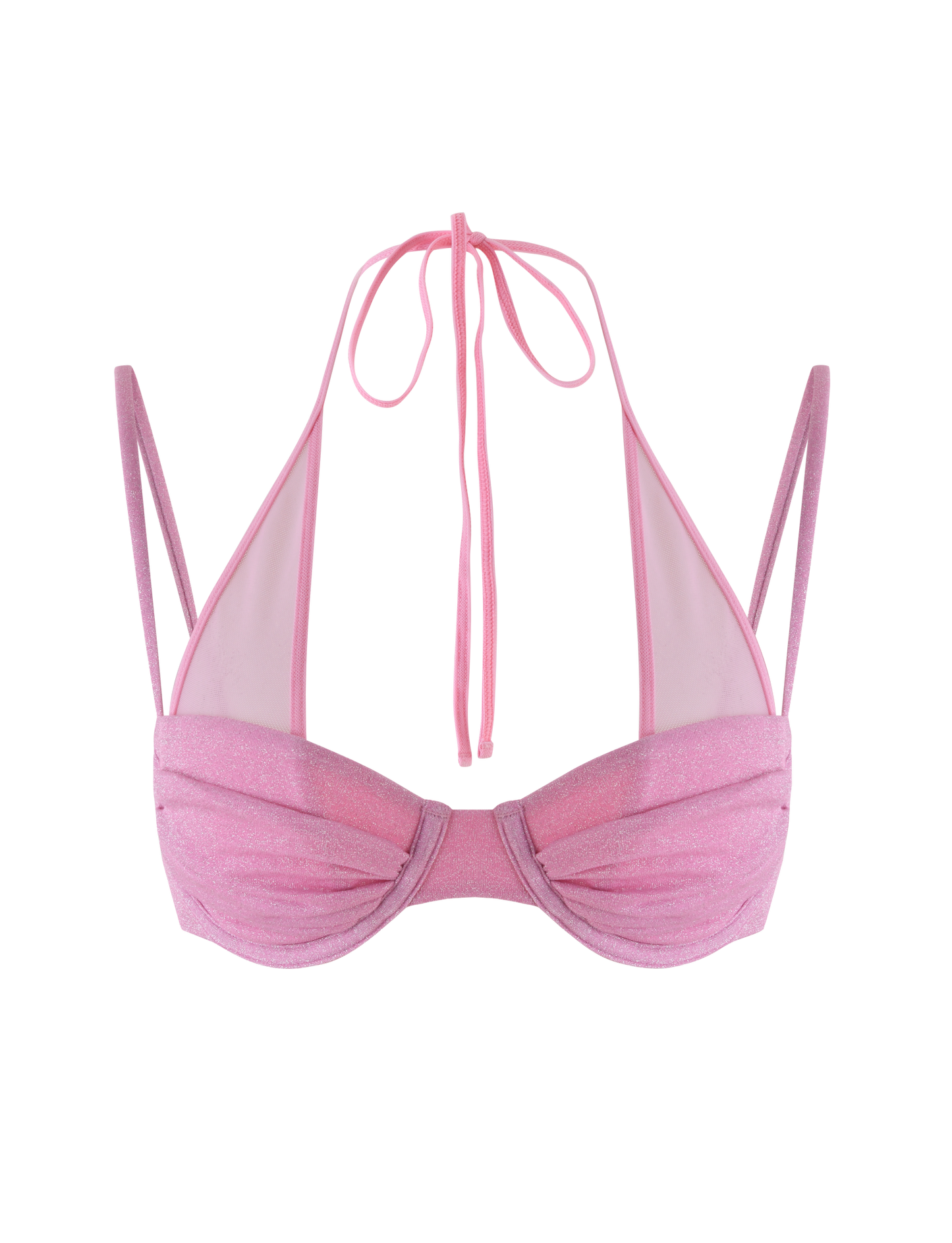 ELLISON BIKINI TOP - PINK : BABY PINK