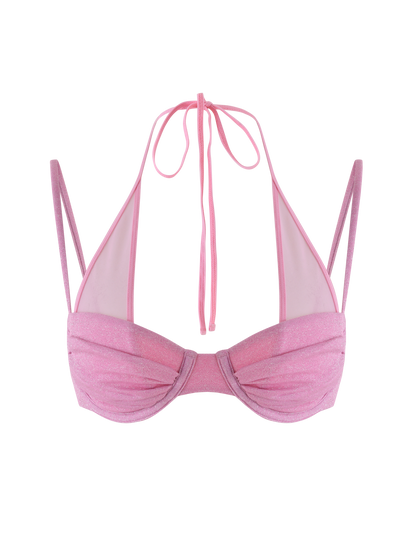 ELLISON BIKINI TOP - PINK : BABY PINK