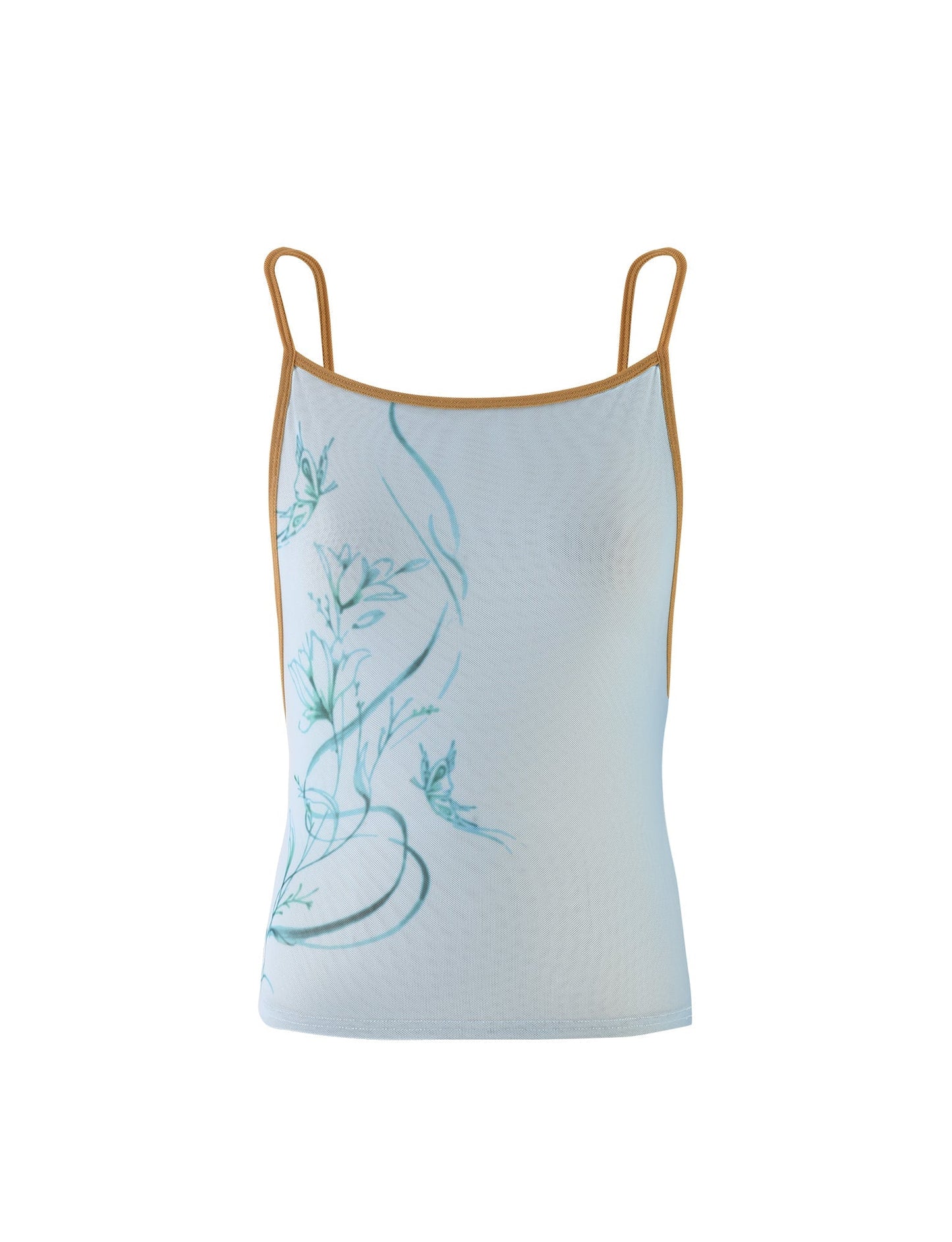 ELVERA TOP - BLUE : GRADIENT FLORAL
